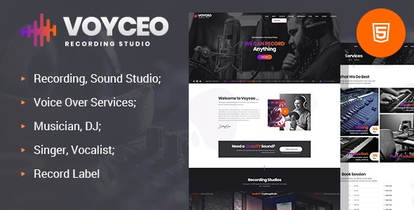 HTML theme, Recording Studio